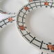 Set of 6 old St Amandinoise St Amand vintage soup plates