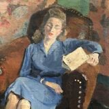 Old table 50's "reading"