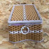 Former worker box sewing rattan braid