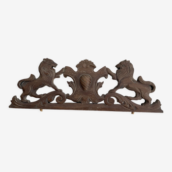 Wooden pediment