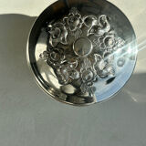 Antique silver-plated box with floral decoration