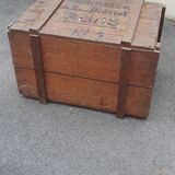 Large wooden transport crate