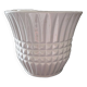 large white earthenware planter