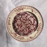 Faience flower plates