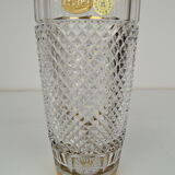 Mid-century glass vase,bohemia crystal,circa 1960's.