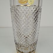 Mid-century glass vase,bohemia crystal,circa 1960's.