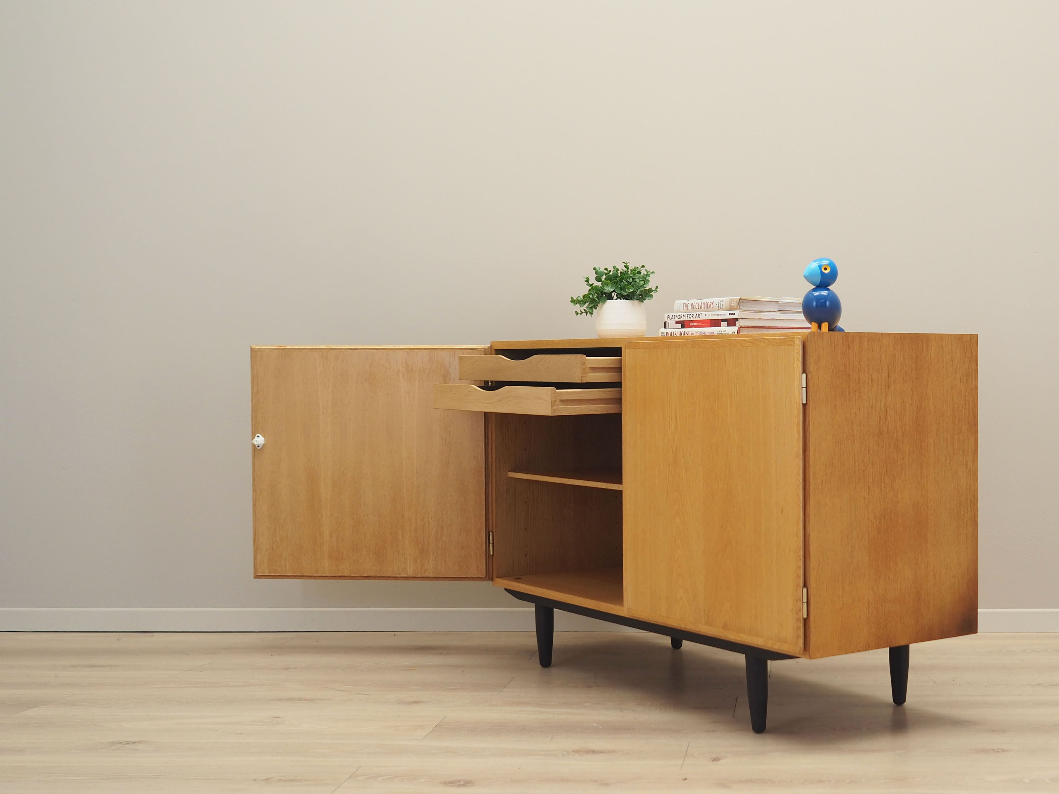 Ash cabinet, Danish design, 1970s by Omann Jun