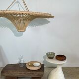 Suspension rattan saucer iron frame D:120 H:60