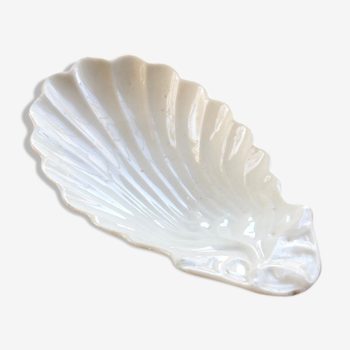 Ravier blanc coquillage