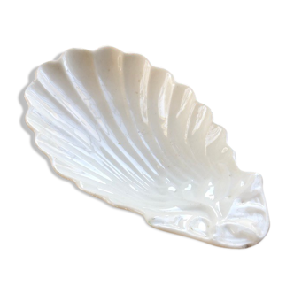 Ravier blanc coquillage