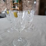Lot 6 crystal glasses from Reims