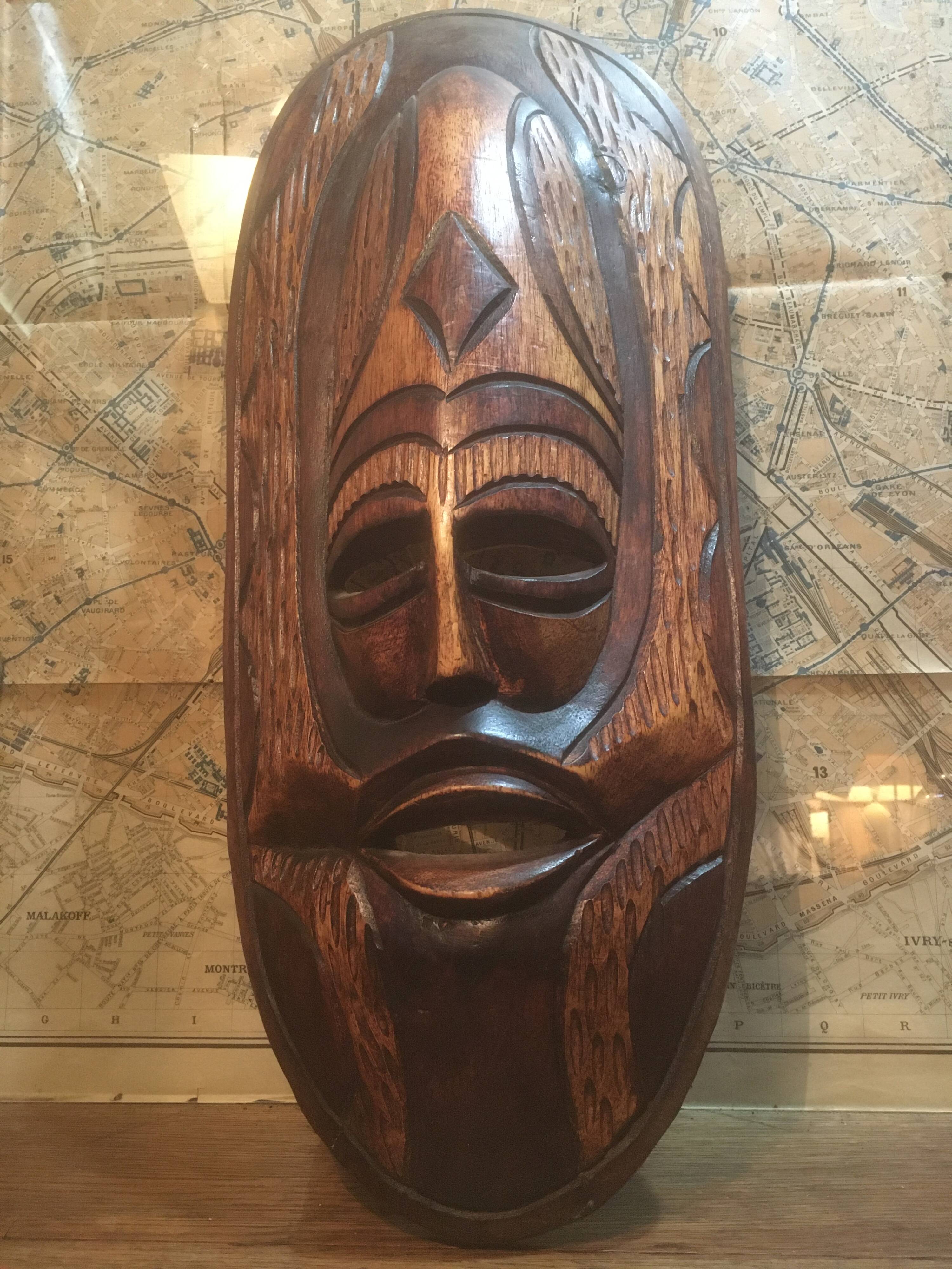 African wooden mask