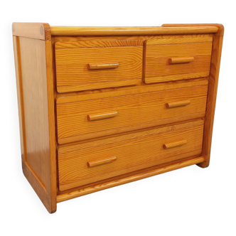 Commode en pin Gautier vintage des années 70 80
