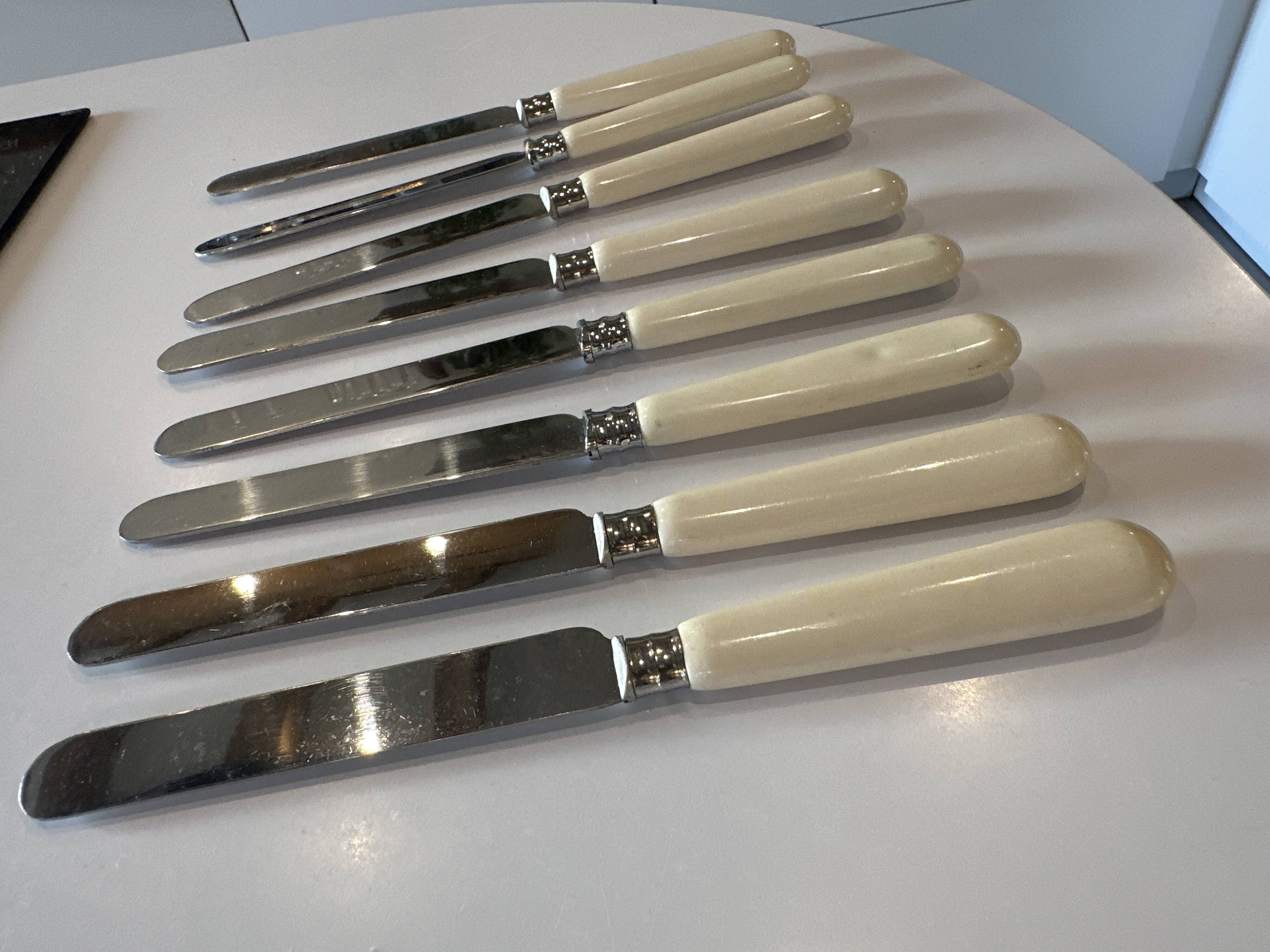 Set of 8 Jean Dubost knives