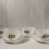 Set 4 cups & sub-cup Arcopal