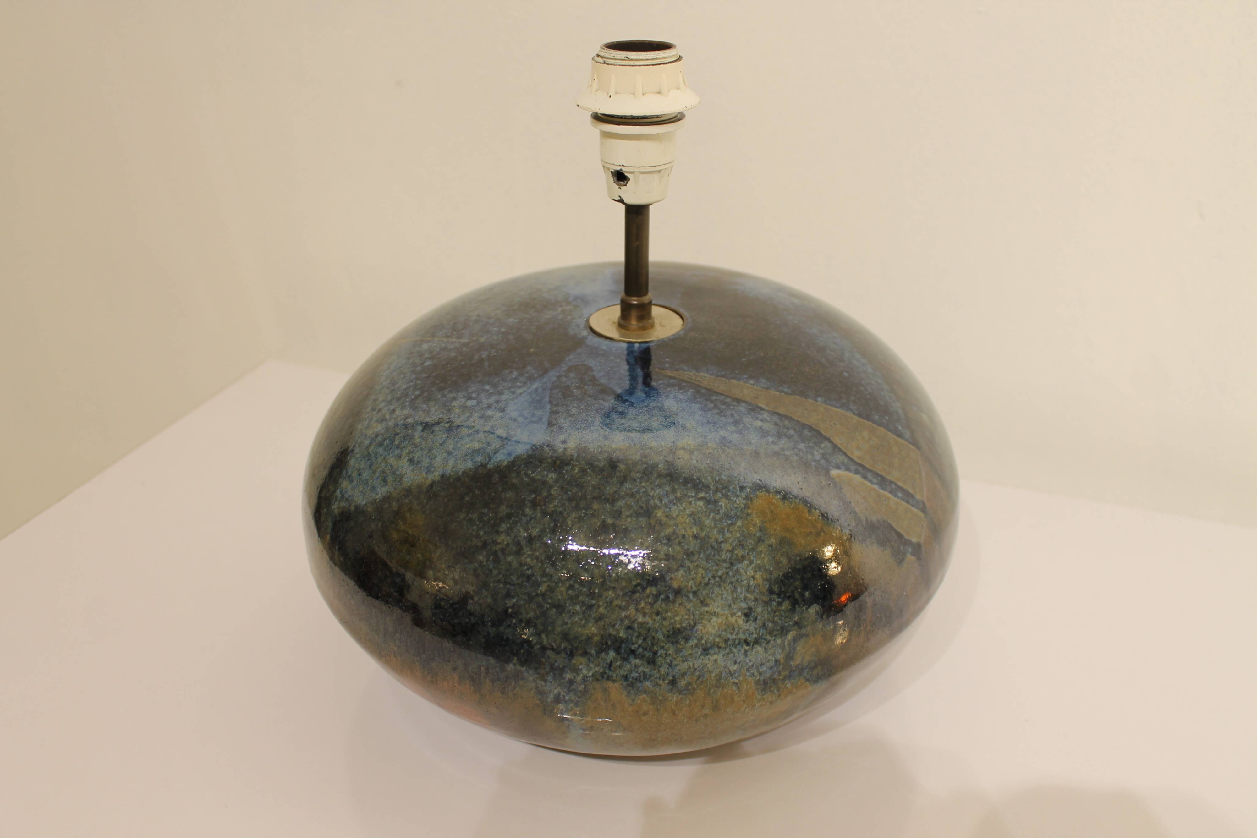 Vintage glazed ceramic lamp