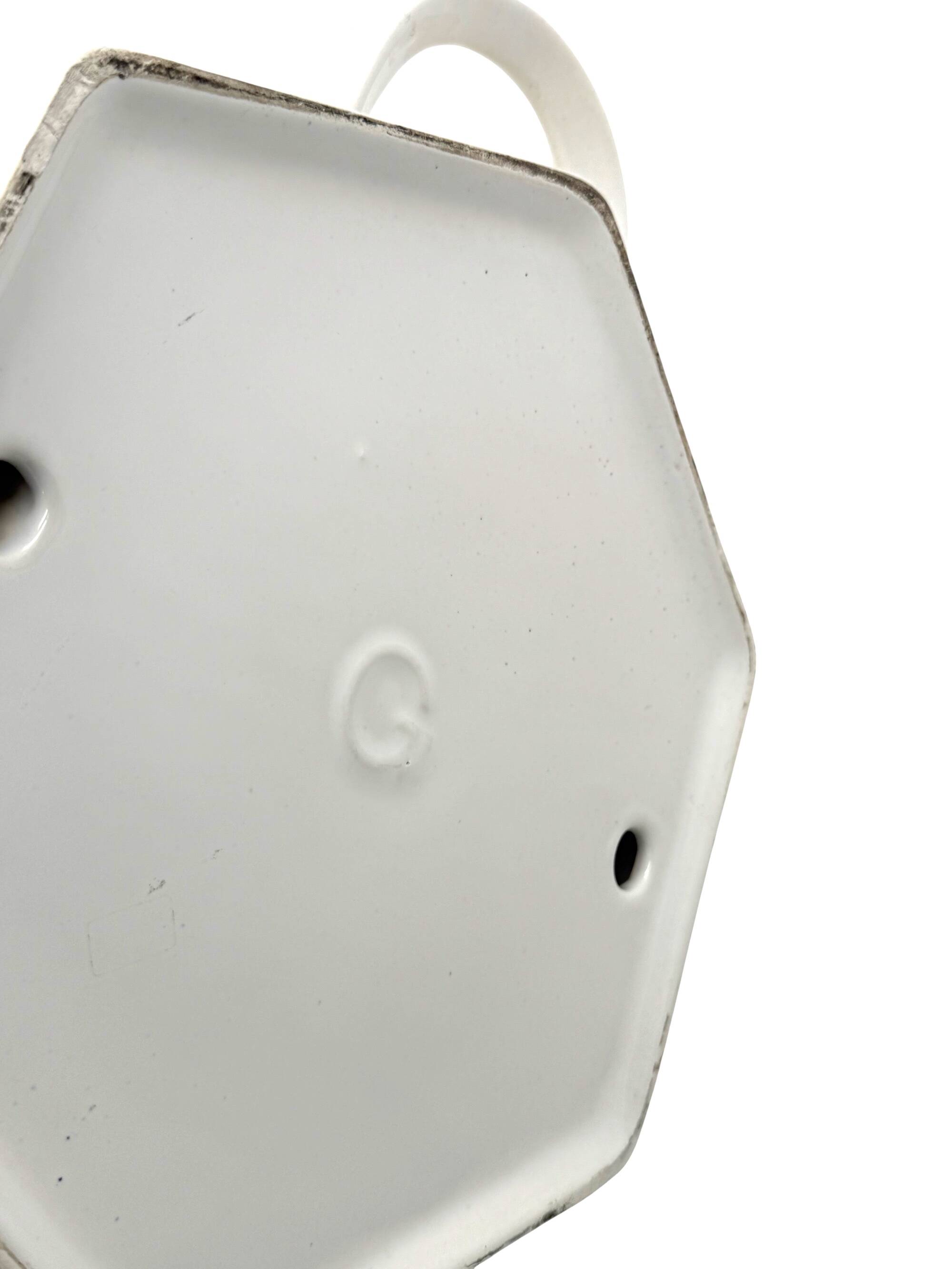 Sergio Asti, white ceramic centerpiece, Gabbianelli Italy ca. 1970