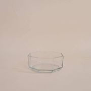 Octagonal glass bowl