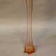 Vintage soliflore in pink glass with star-shaped base.