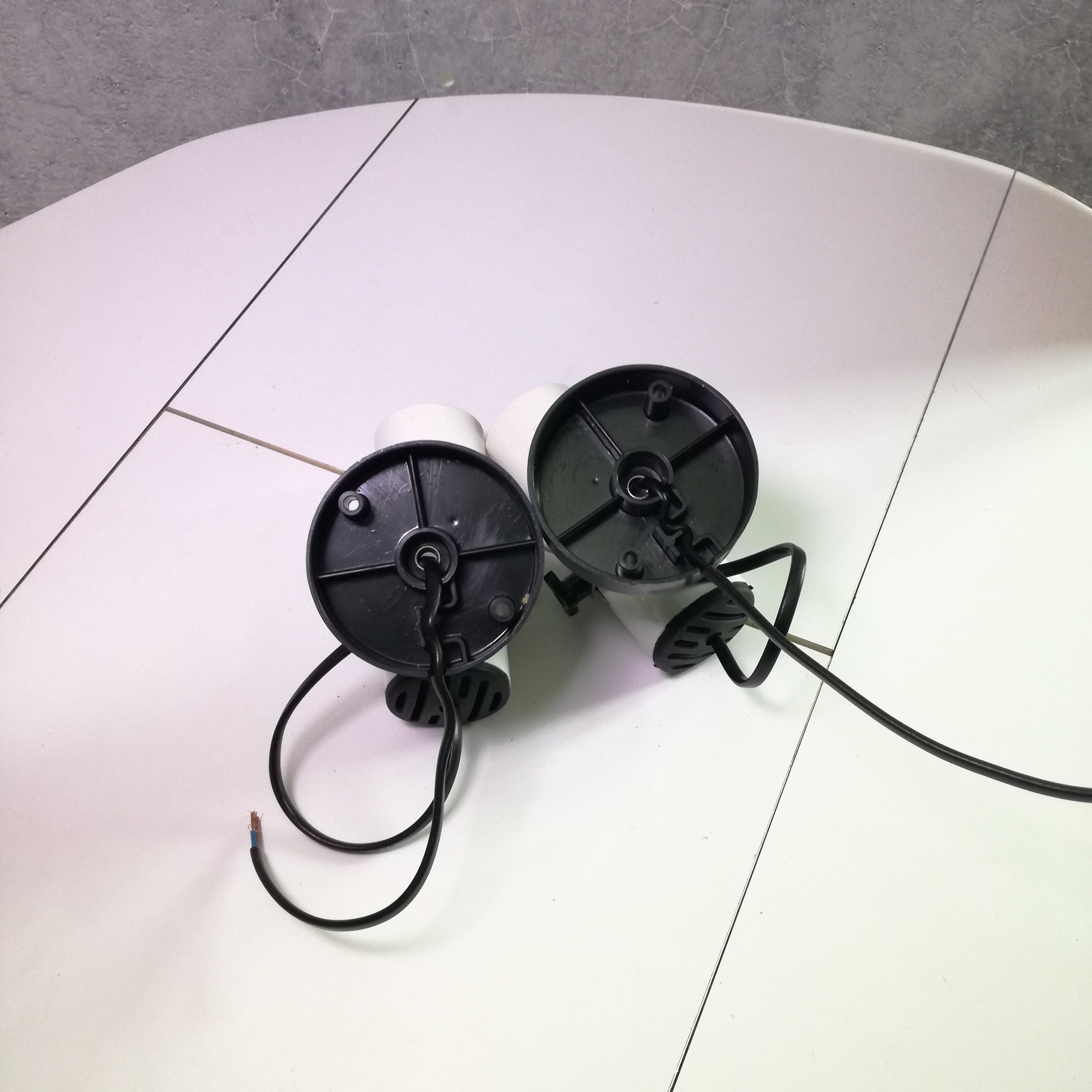 Pair of adjustable wall projectors 1970