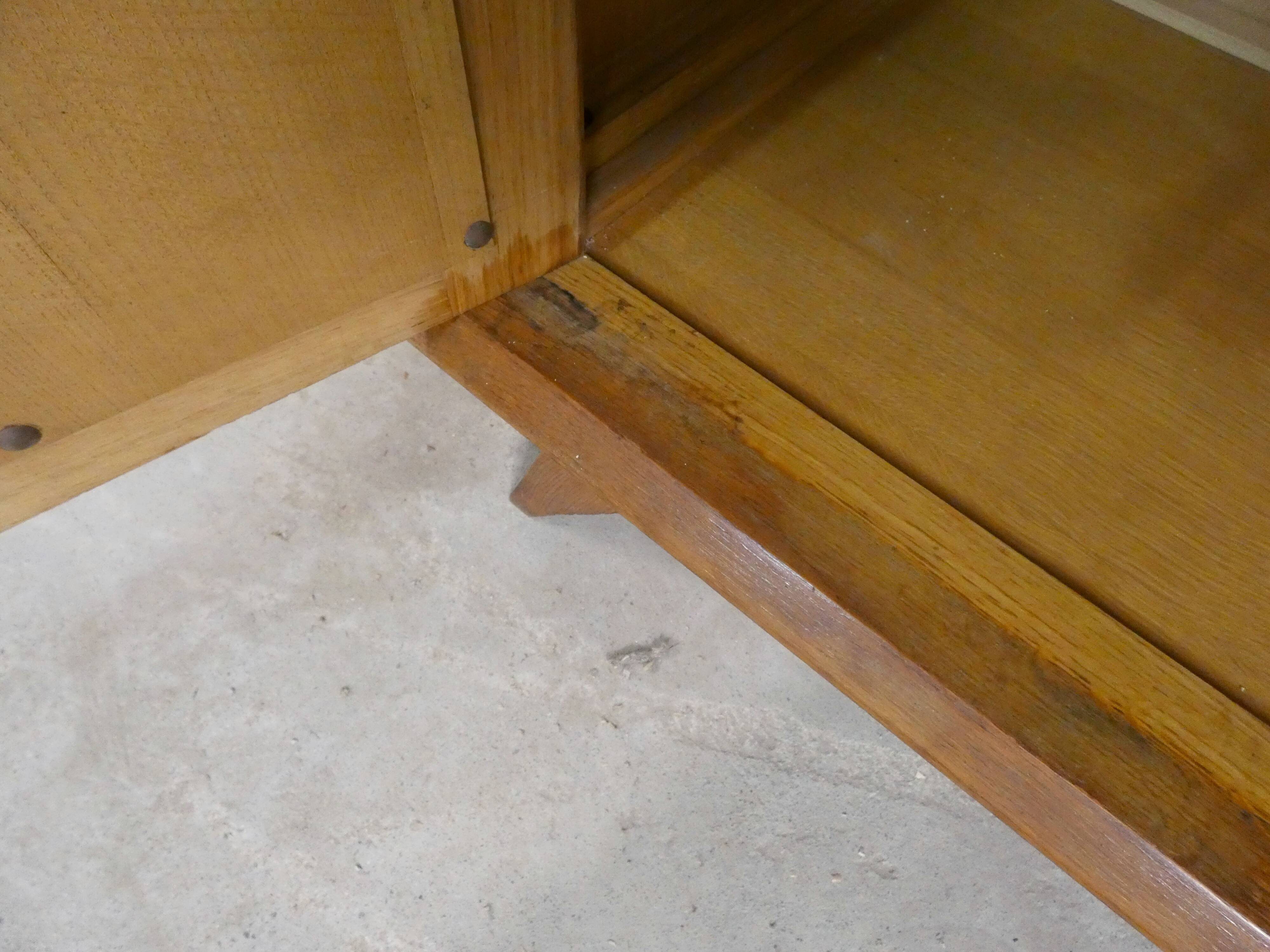 rattan cabinet with compass feet