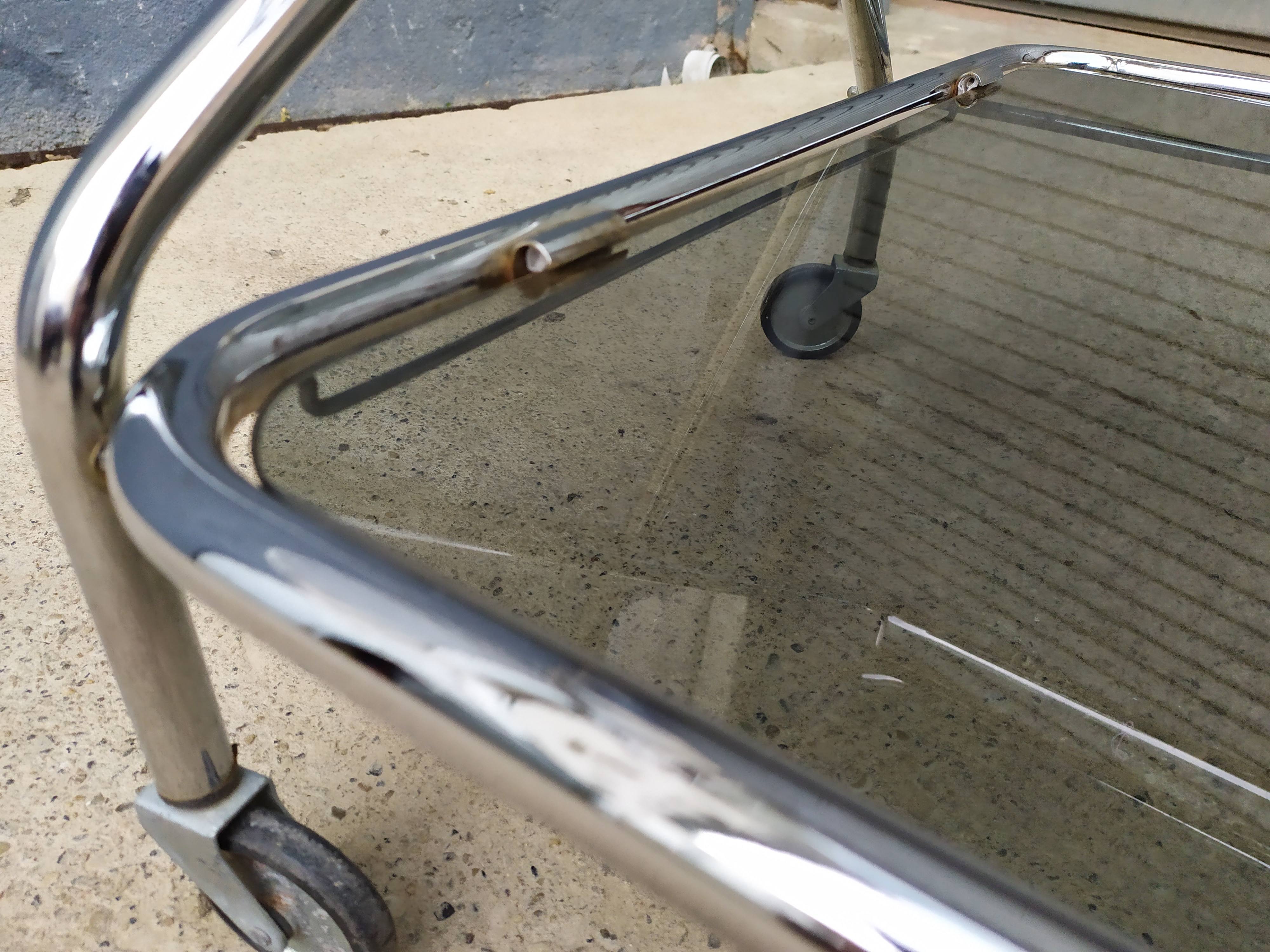 Vintage chrome bar cart