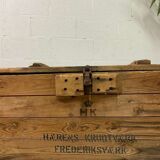 Vintage industrial wooden chest