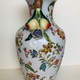 Vase in cracked earthenware