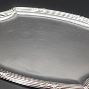 Refined small serving tray or rectangular catch-all with rounded corners.