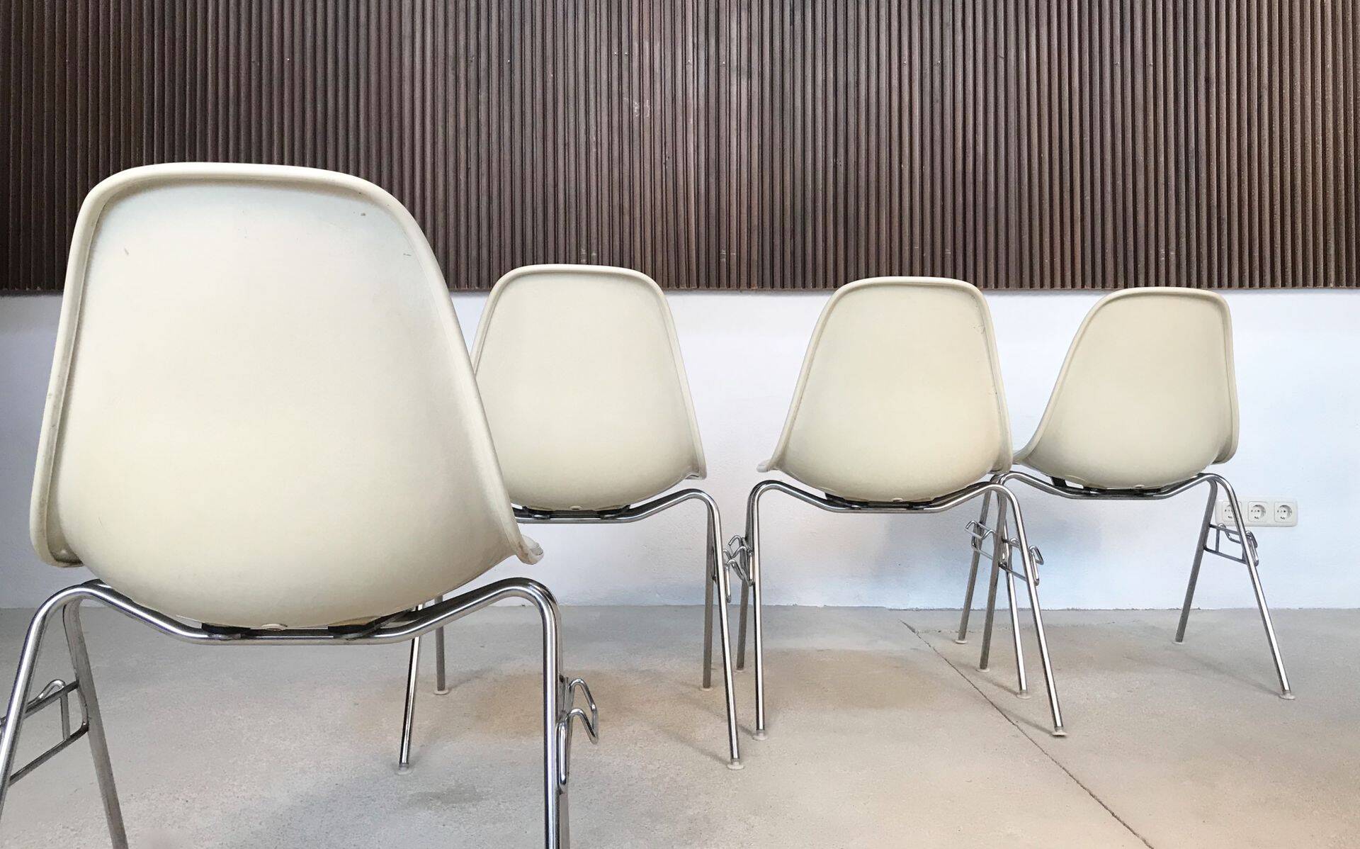 Early chairs by Charles & Ray Eames for Herman Miller, 1950s, set of 4