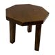 Tables d'appoint hexagonales brutalistes en chêne, années 1950, lot de 3