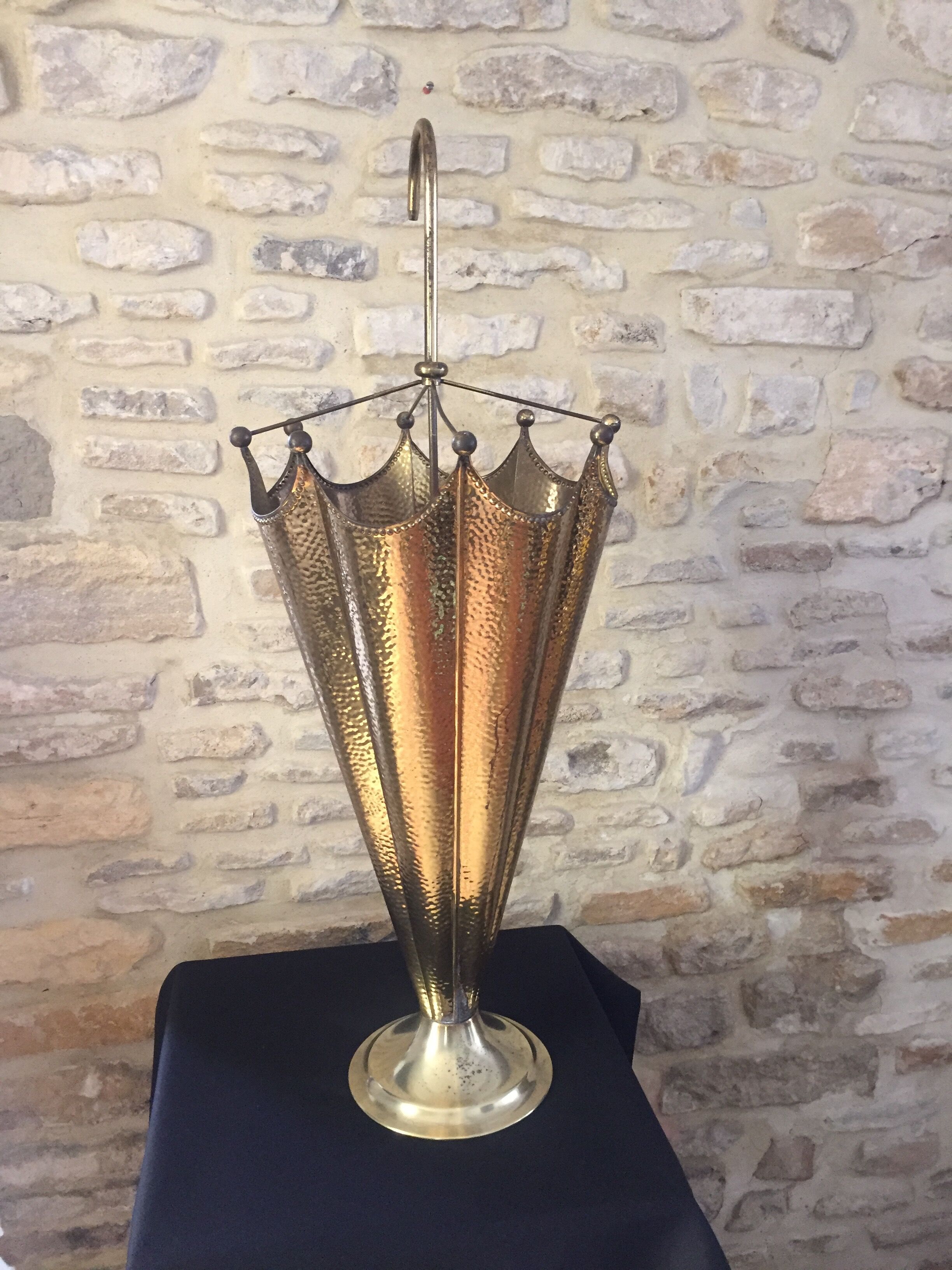 Vintage brass umbrella holder