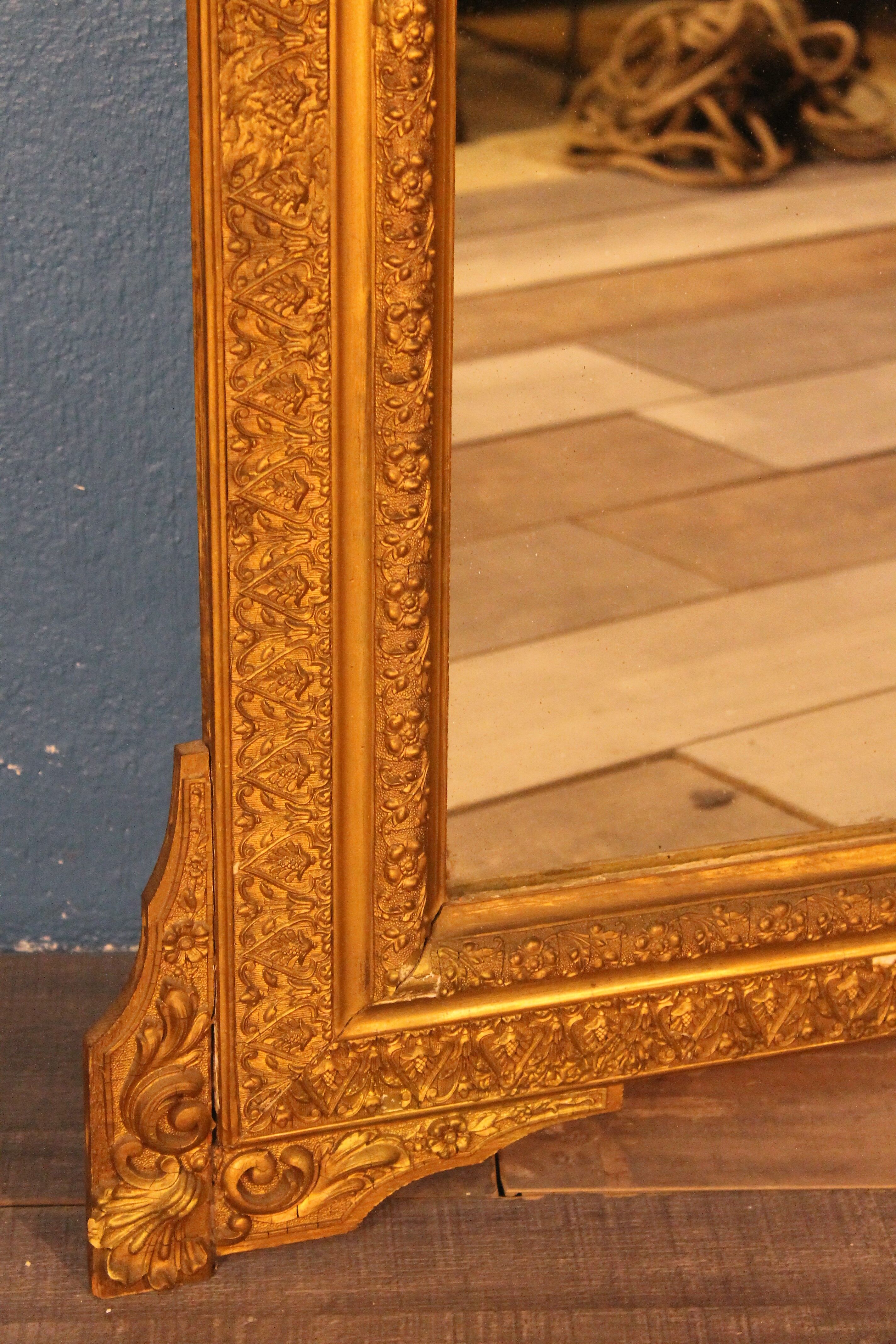 Miroir fin XIXème siècle 84x134cm