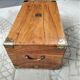 Small naval officer trunk in camphrier
