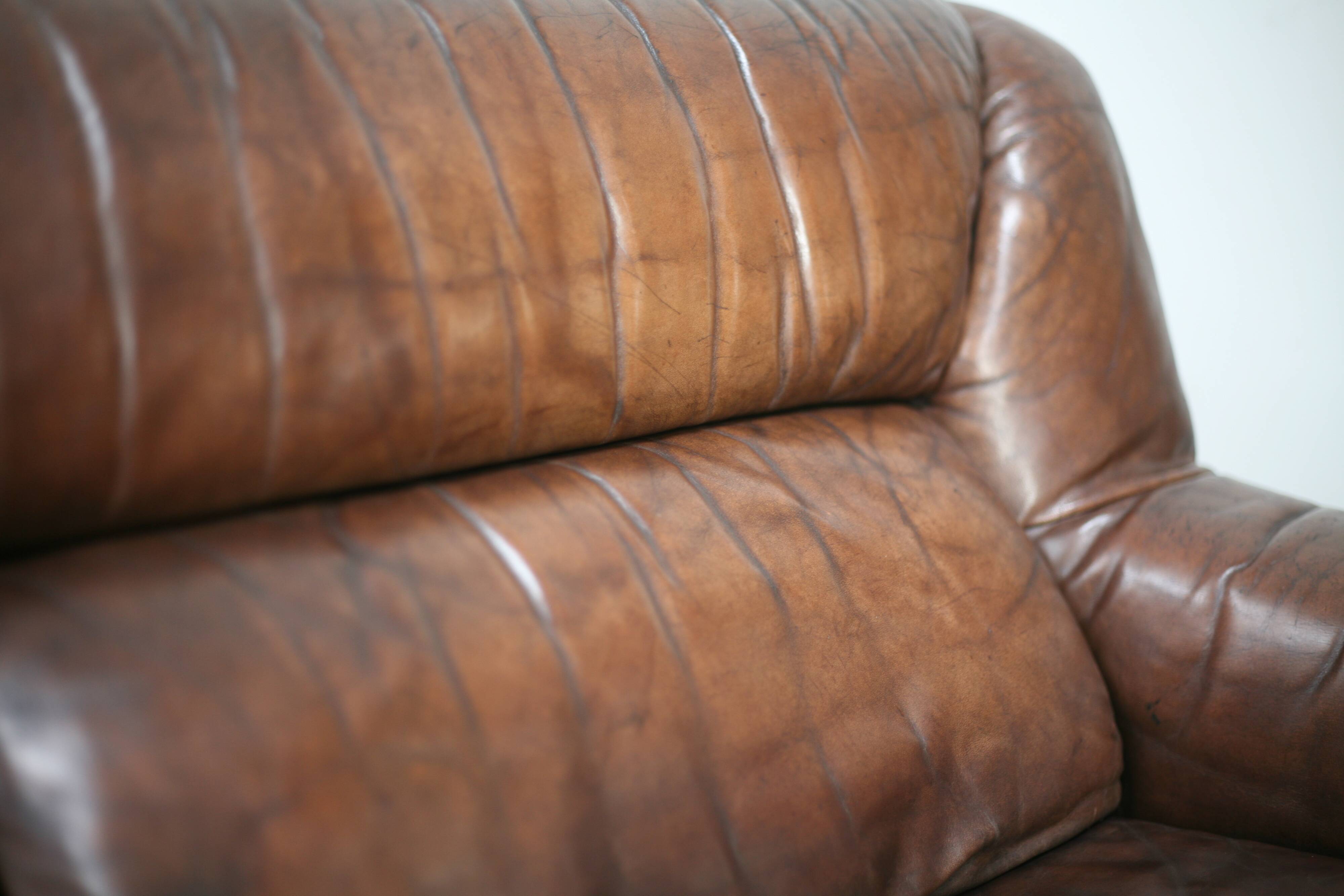 De Sede DS 43 sofa. 2 seats, leather, Switzerland, circa 1970
