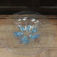 Fruit cup Blue glass centerpiece