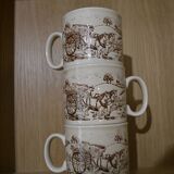 Set of 3 cups England coloroll