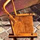 Authentic chair of the Baoulé chief, Côte d'Ivoire, Africa, raw art.