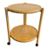 Vintage round dessert trolley on wheels by Jens Quistgaard, 1970s.
