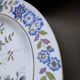 Lot de 6 assiettes plates florales vintage