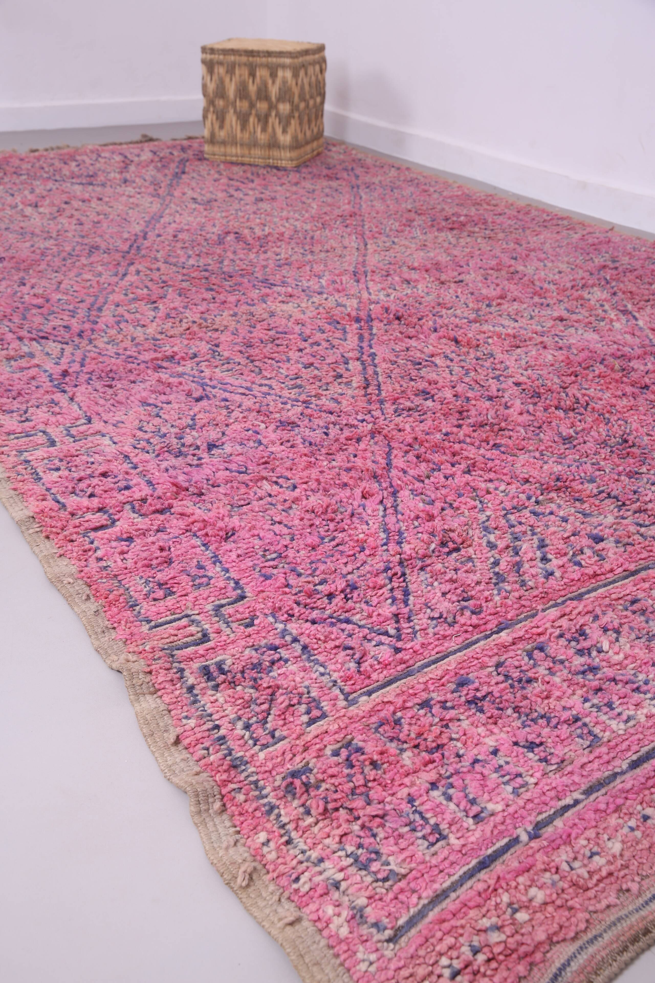Vintage Moroccan Rug 212 x 381 cm - Beni Mguild rug - Handmade berber rug