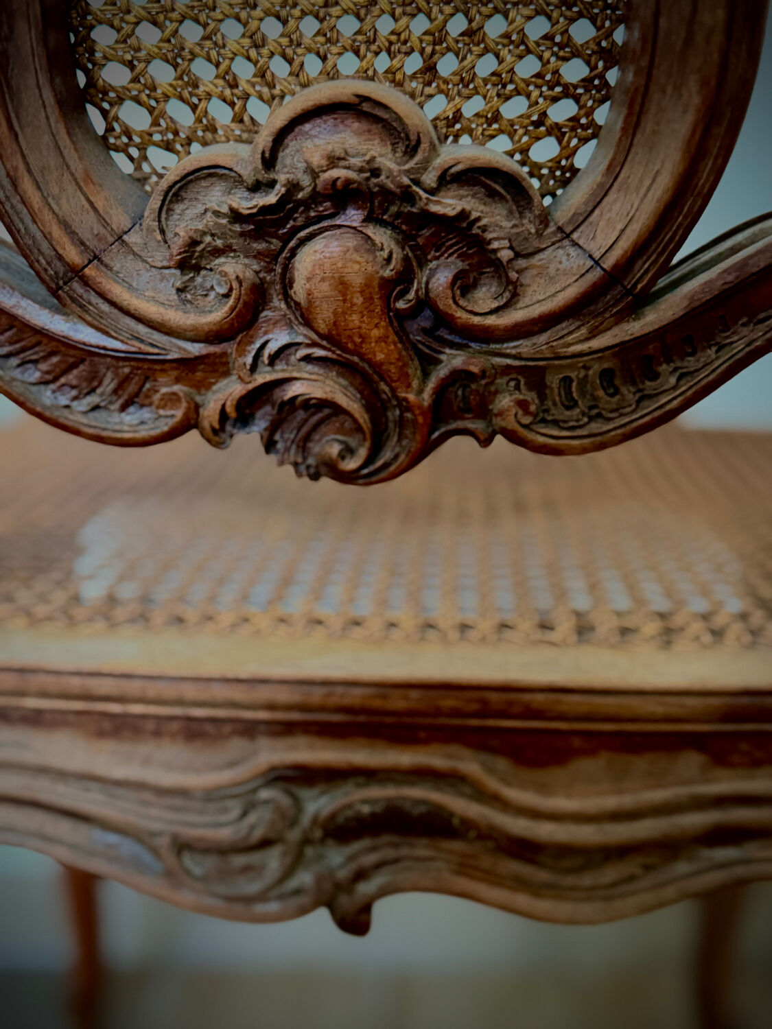 Vintage caned chair – Louis XV