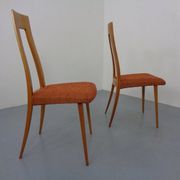 Cherry wood chairs by Ernst-Martin Dettinger, Germany, 1960s, set of 2.