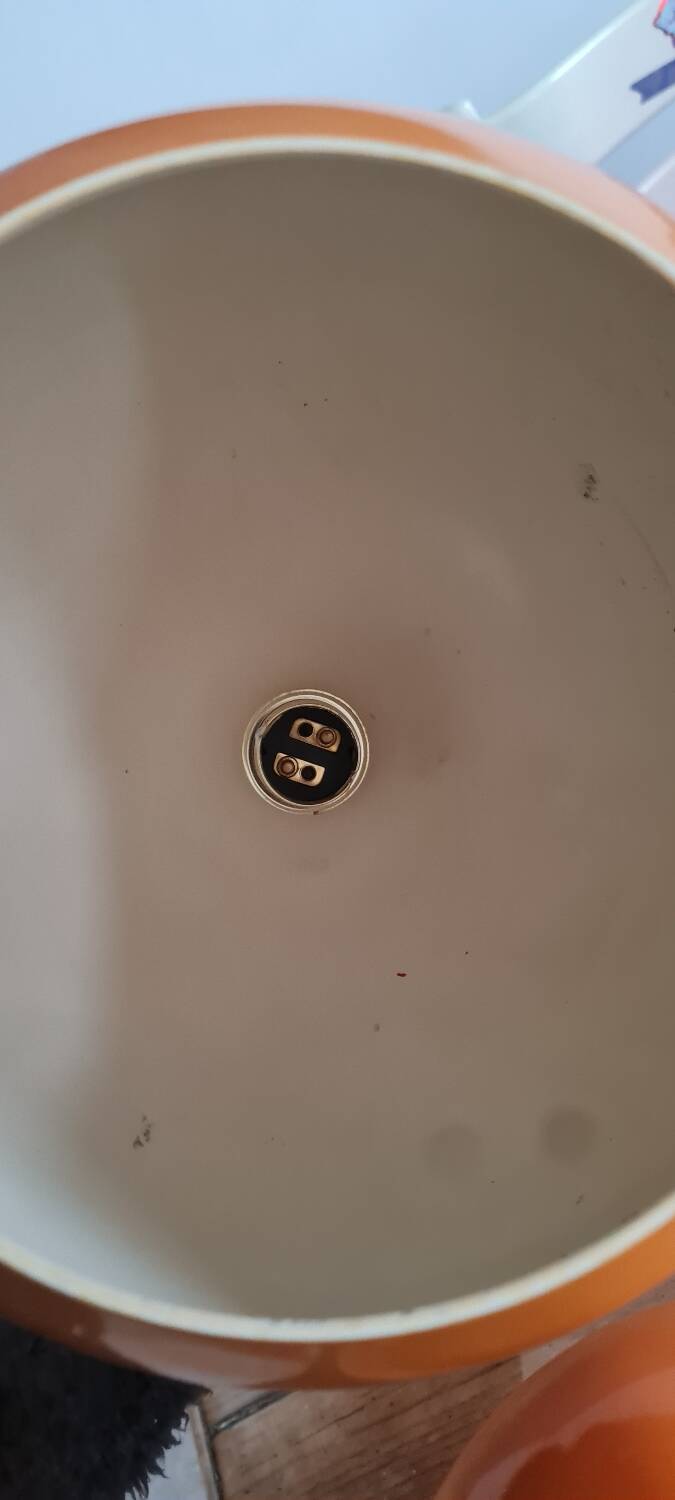 Pair of topan pendant lights VP6 by Verner Panton