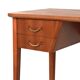 Scandinavian mahogany desk with brass handles