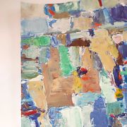 Peinture original Art abstrait technique mixte sur papier