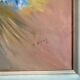 oil painting canvas still life flower bouquet blue violet Lyla