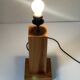 Lampe en pin vintage design années 70 80