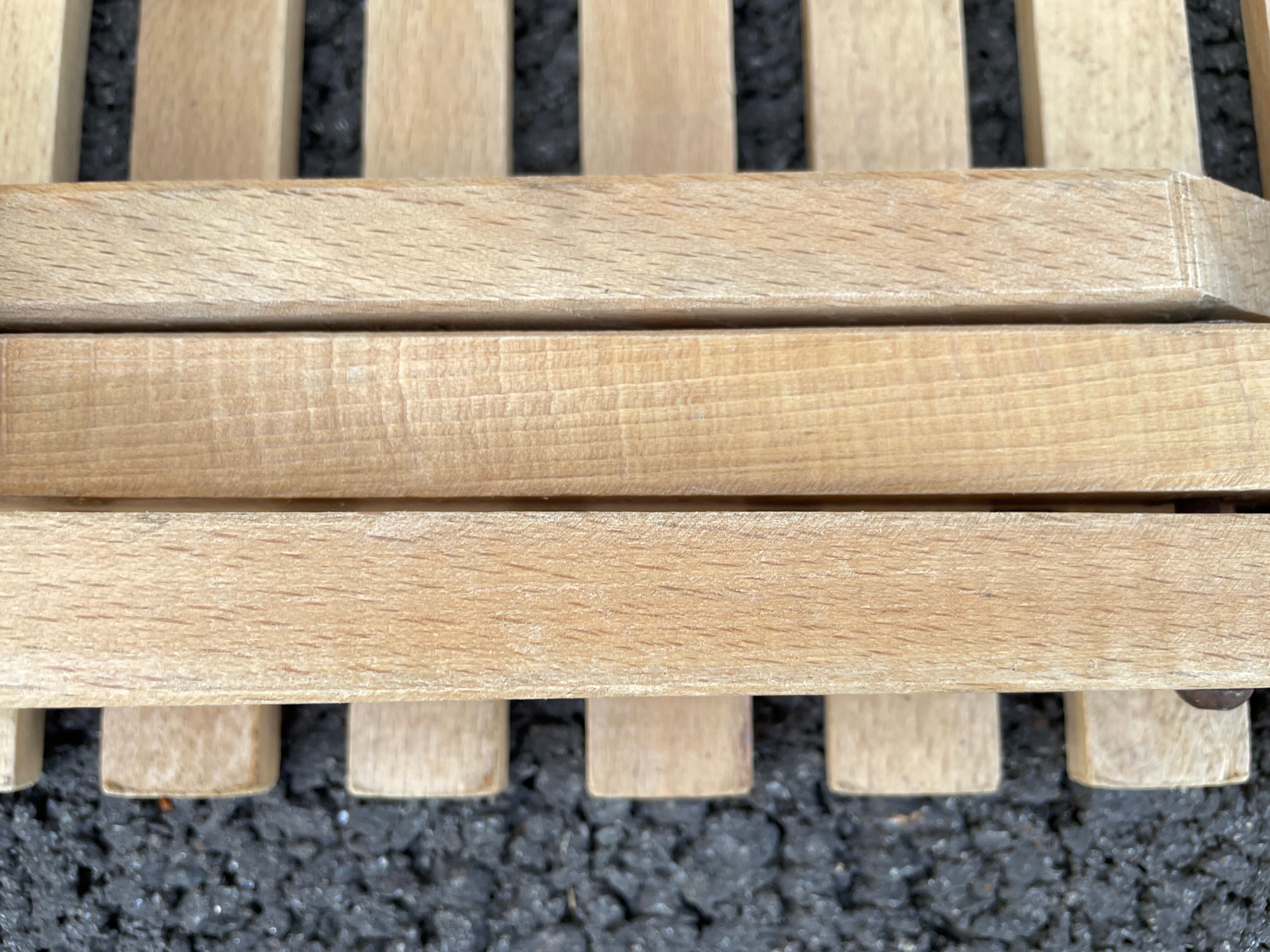 Vintage wooden folding stool