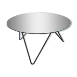 Mirrored round coffee table